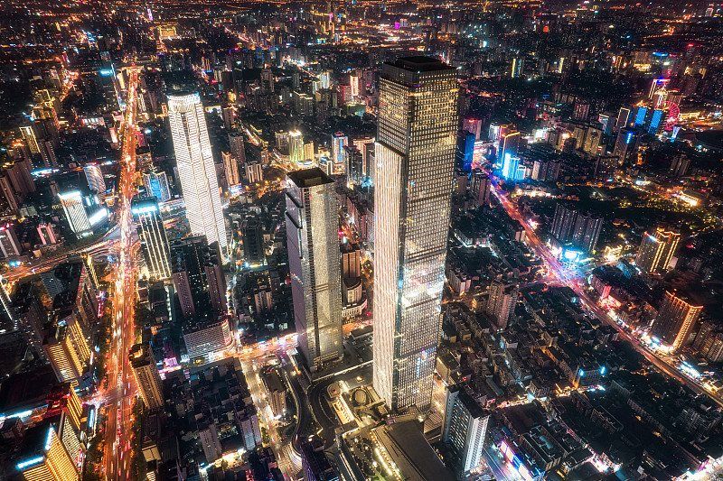 长沙五一广场夜景