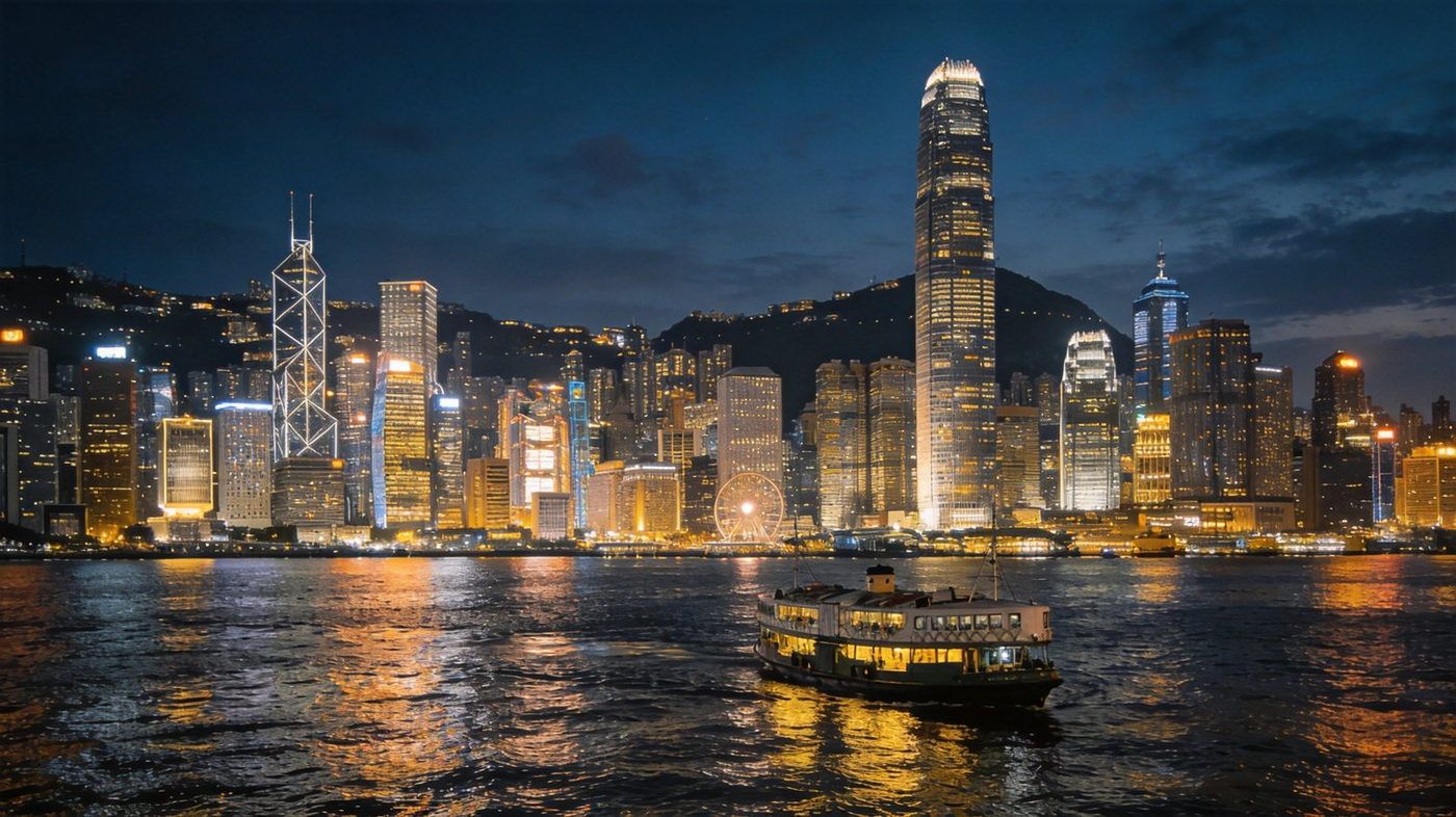 维多利亚港夜景