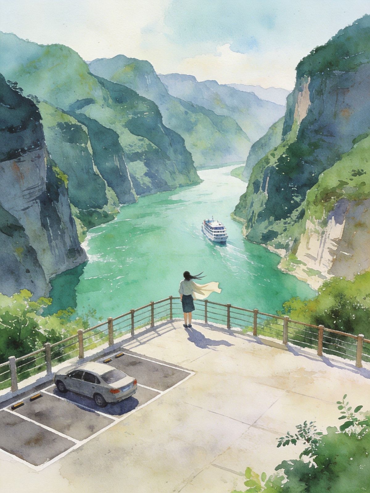 G348观景台俯瞰西陵峡