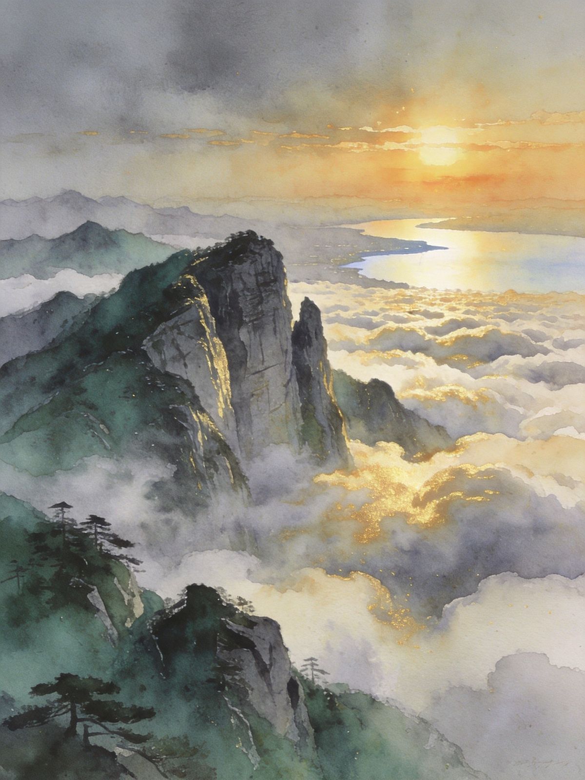 庐山含鄱口云海