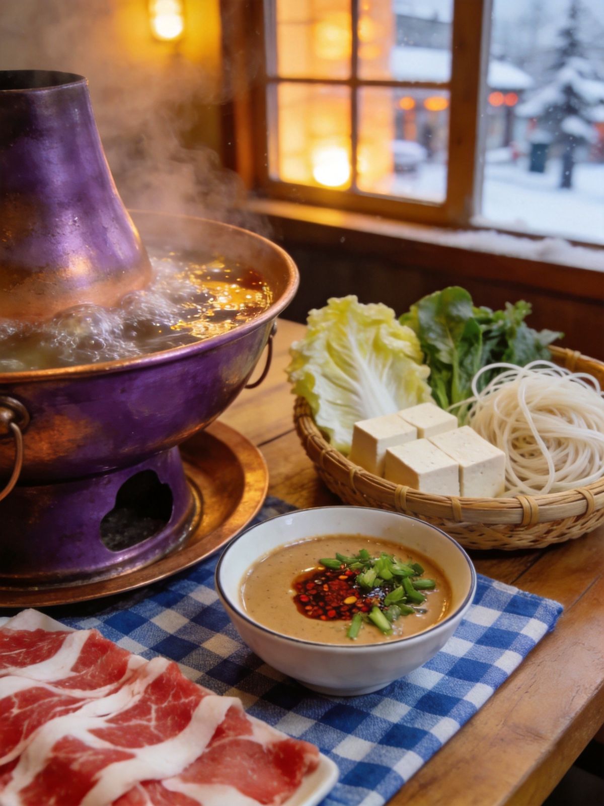 铜锅涮肉
