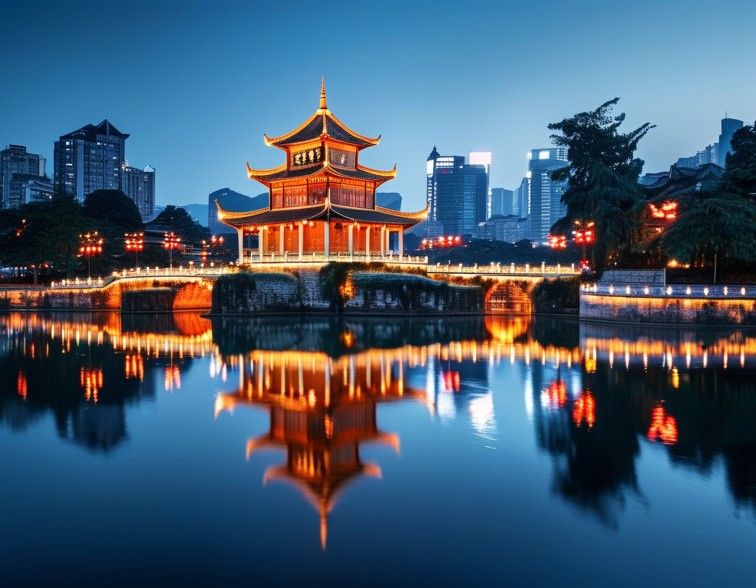 甲秀楼夜景