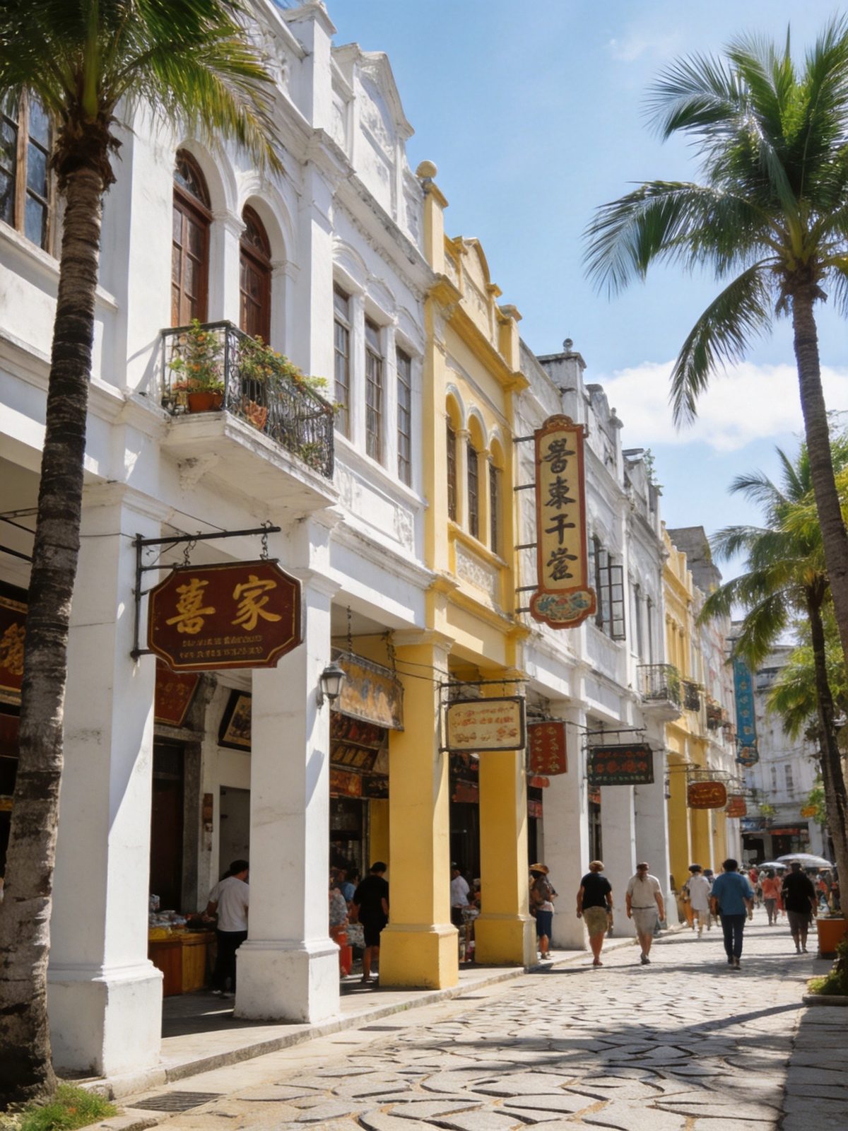 海口骑楼老街街景
