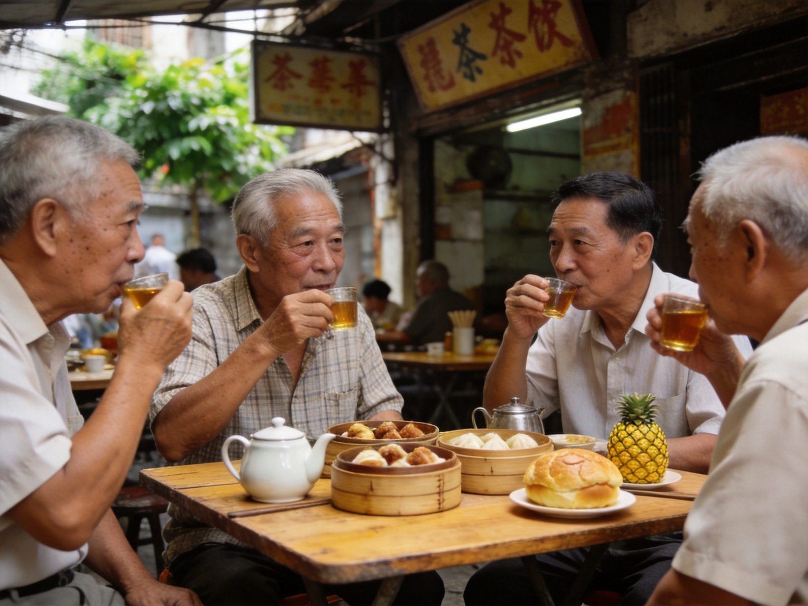 海口老爸茶点