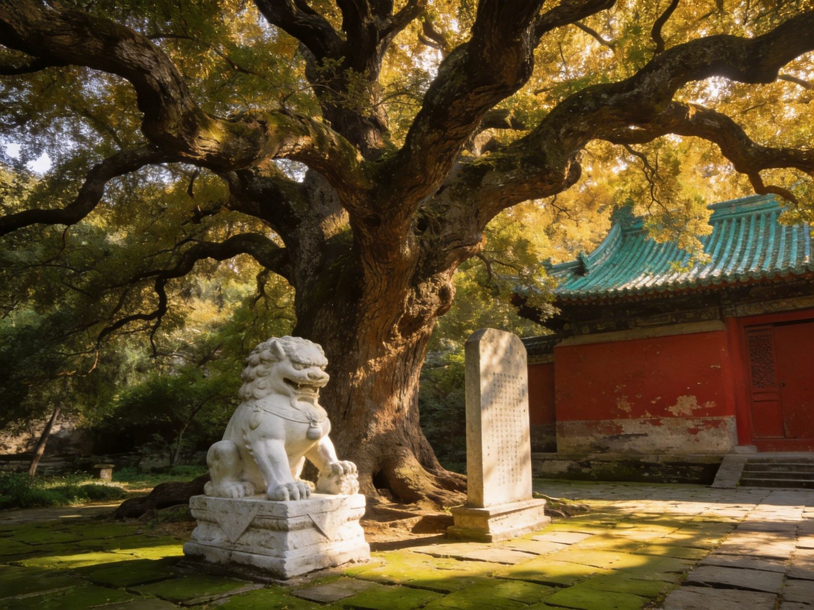 晋祠古树与园林