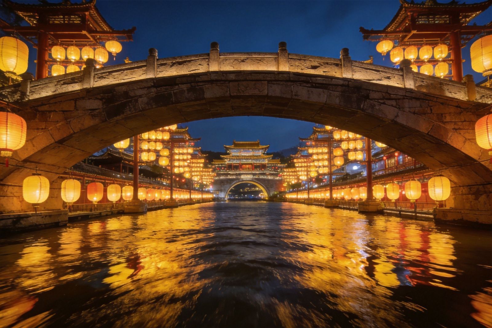 南京秦淮河夜色
