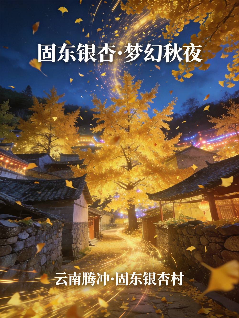 银杏村秋色