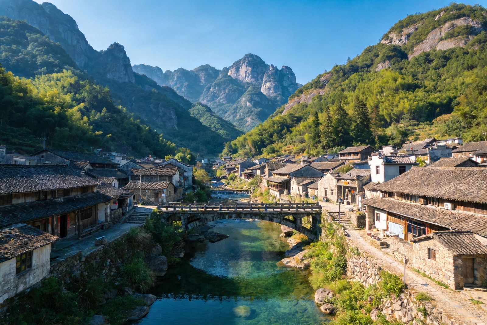 温州雁荡山奇峰飞瀑