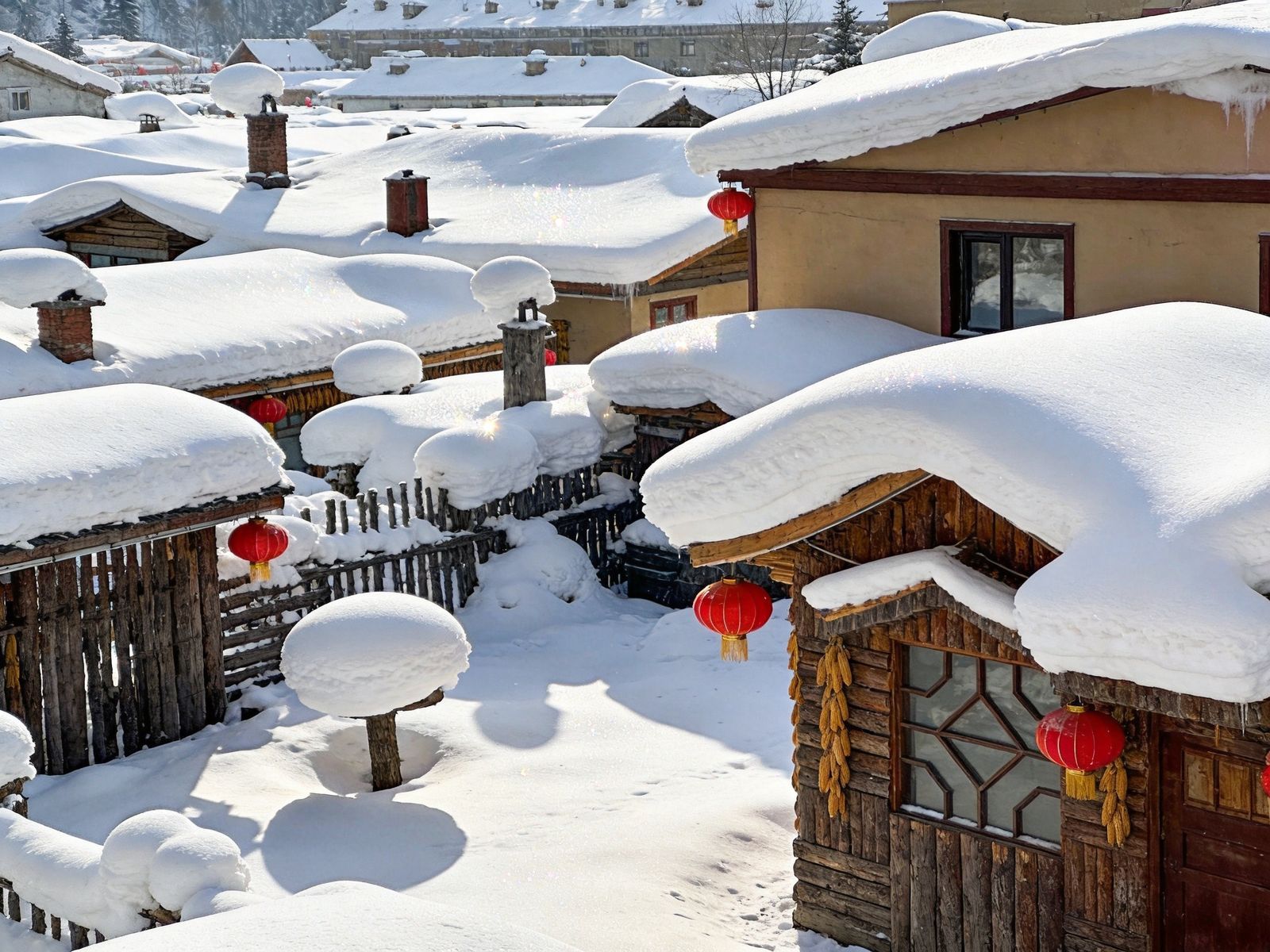 雪乡童话雪屋