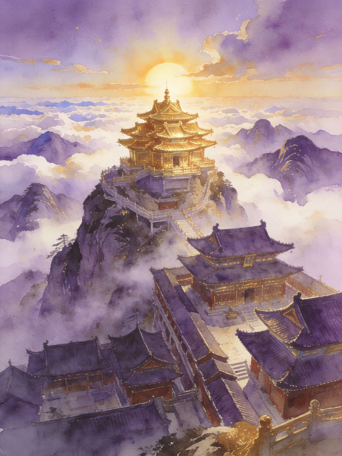 武当山金顶太和宫云海