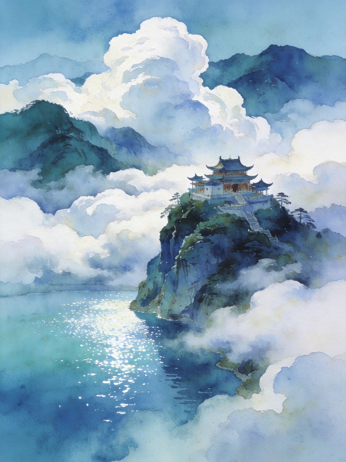 咸宁九宫山云中湖